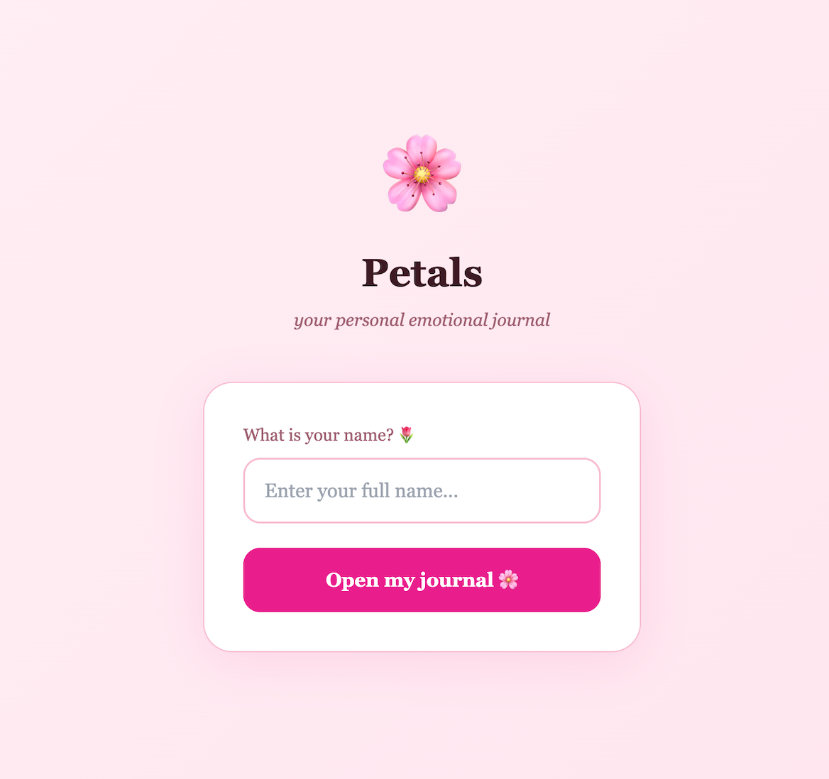 Welcome Screen
